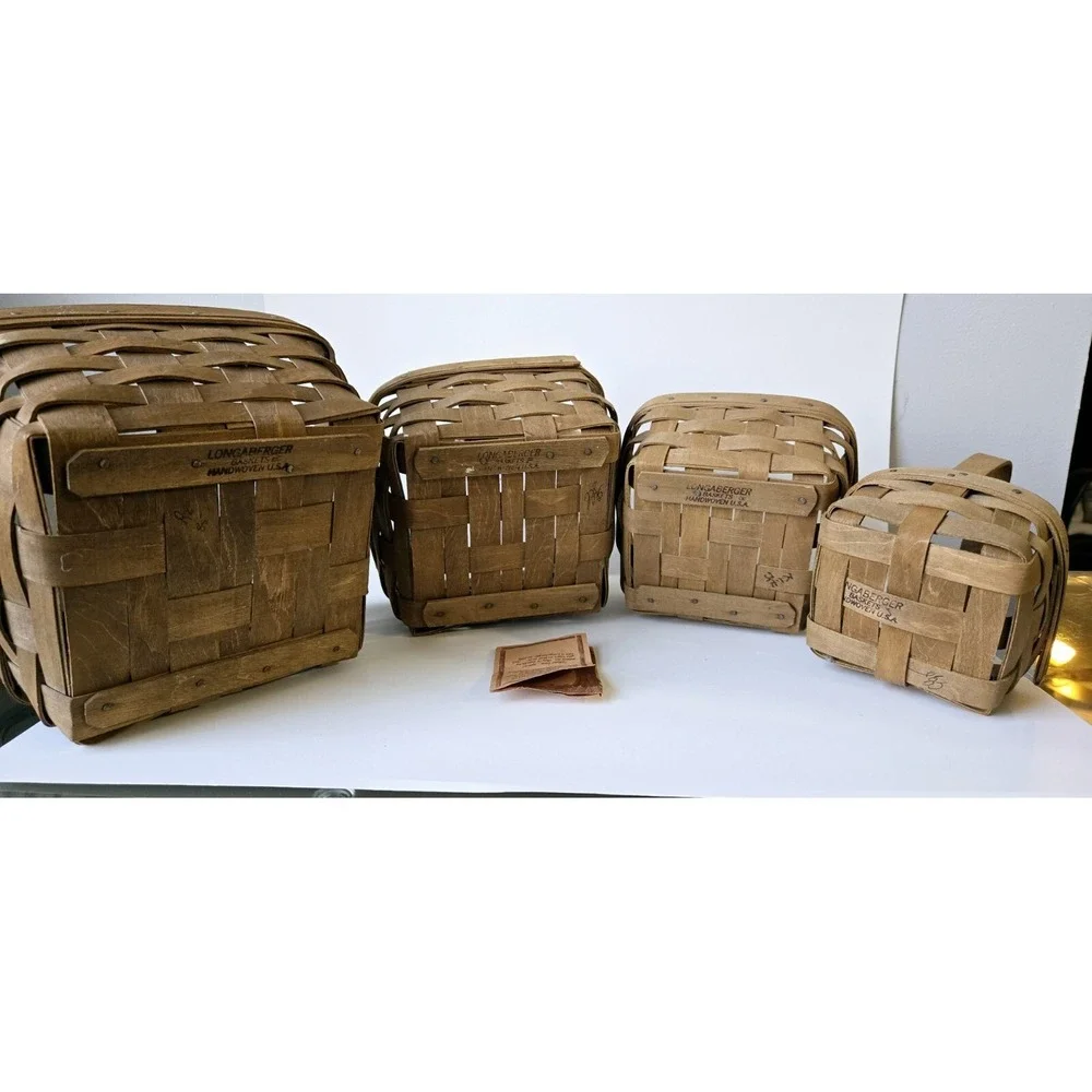 Vintage Longaberger‎ Basket set of 4 1985